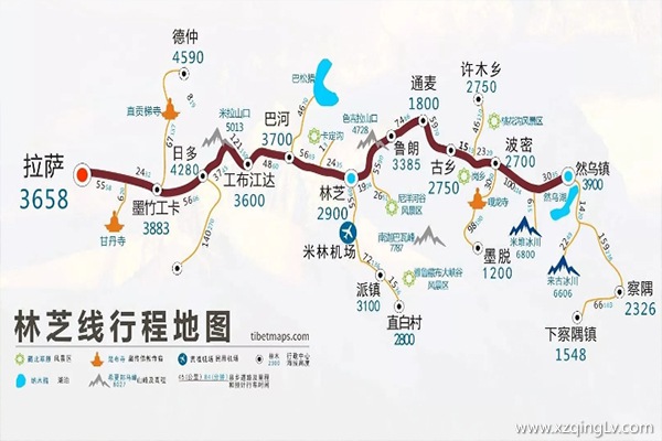 林芝旅游線路